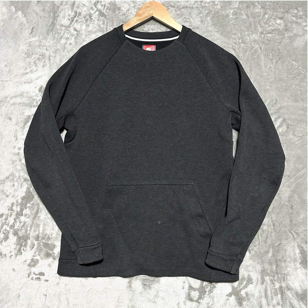 Nike Tech Fleece Crewneck Sweatshirt Mens Medium Gray Sportswear Athleisure Gym